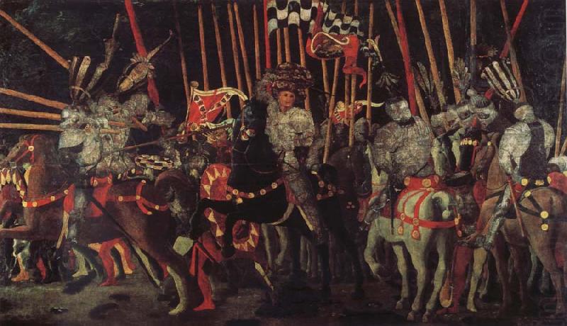 The battle of San Romano the intervention of Micheletto there Cotignola, UCCELLO, Paolo